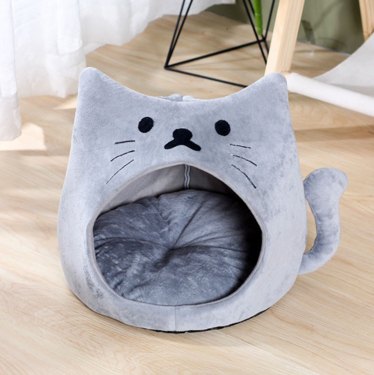 Warm Cozy Cat Bed - Image 5