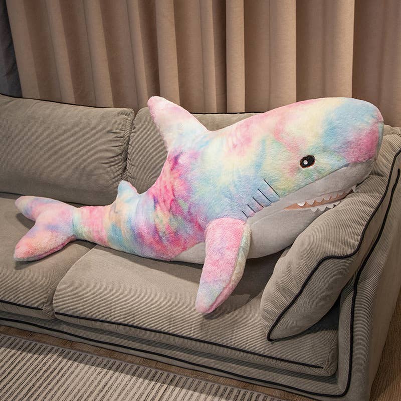 Rainbow Shark Stuffed Plush Pillow - Image 11