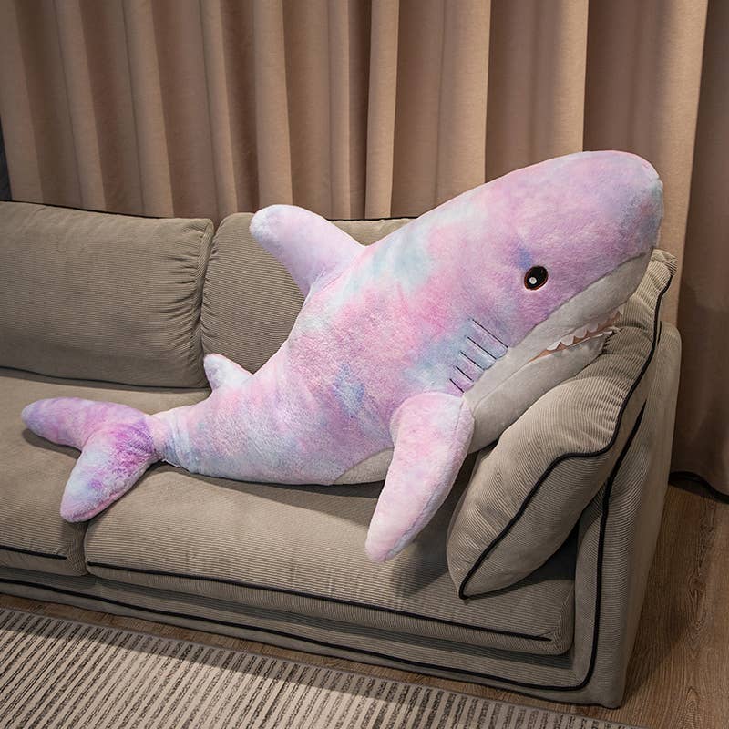 Rainbow Shark Stuffed Plush Pillow - Image 3